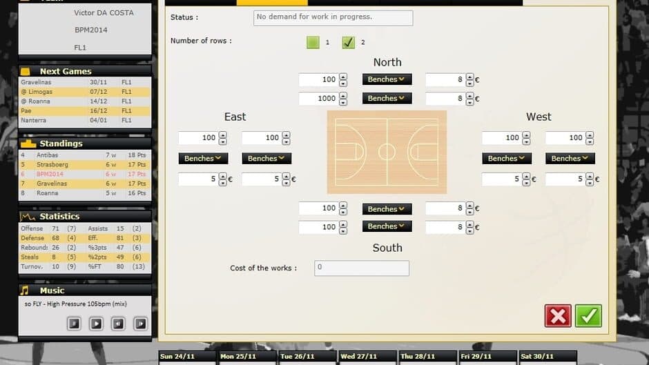 Basketball Pro Management 2014 screenshot 1