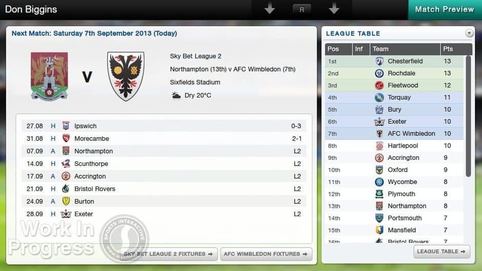 Football Manager Classic 2014 screenshot 1