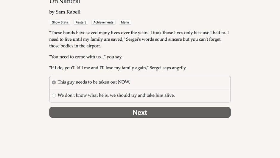 Unnatural screenshot 2