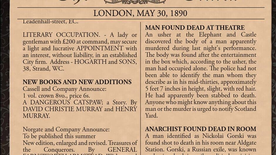 Sherlock Holmes Consulting Detective: The Case of the Tin Soldier screenshot 1