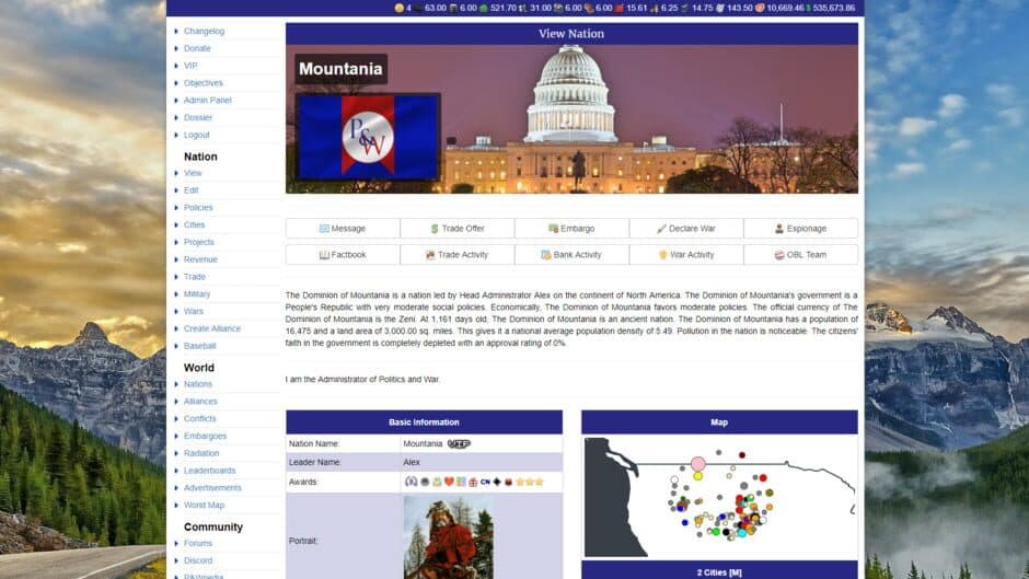 Politics and War screenshot 2