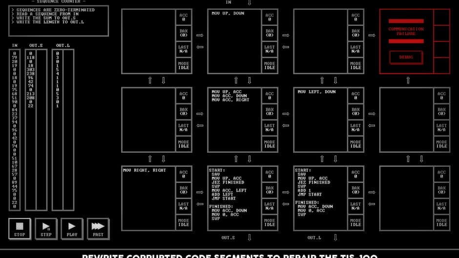 TIS-100 screenshot 2