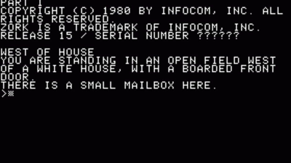 Zork screenshot 1