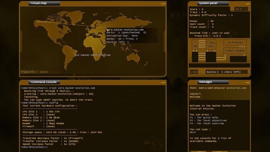 Hacker Evolution screenshot 1