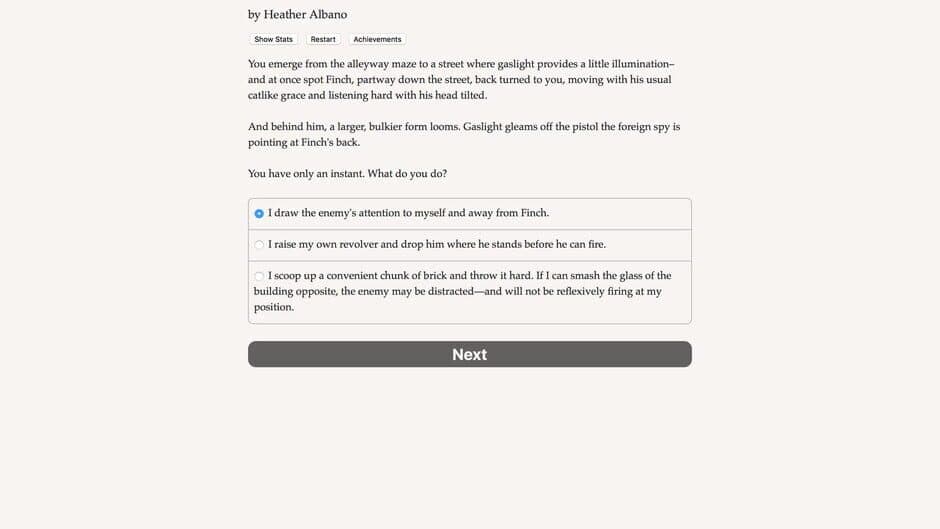 A Study in Steampunk: Choice by Gaslight screenshot 2