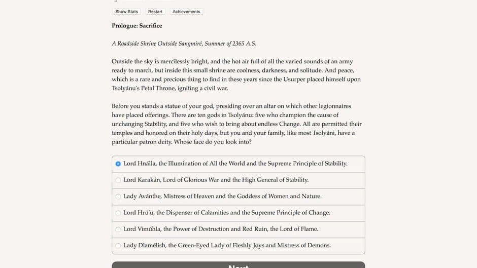 Choice of the Petal Throne screenshot 1