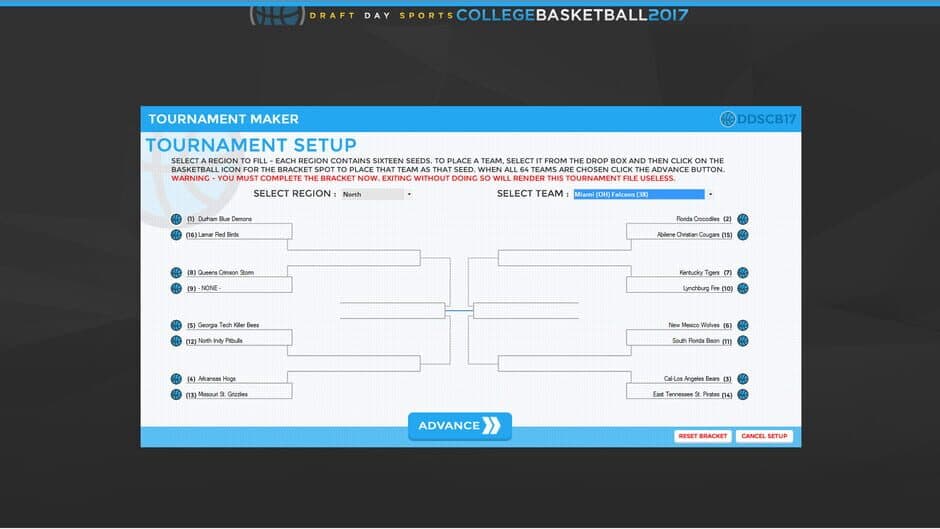 Draft Day Sports: College Basketball 2017 screenshot 4