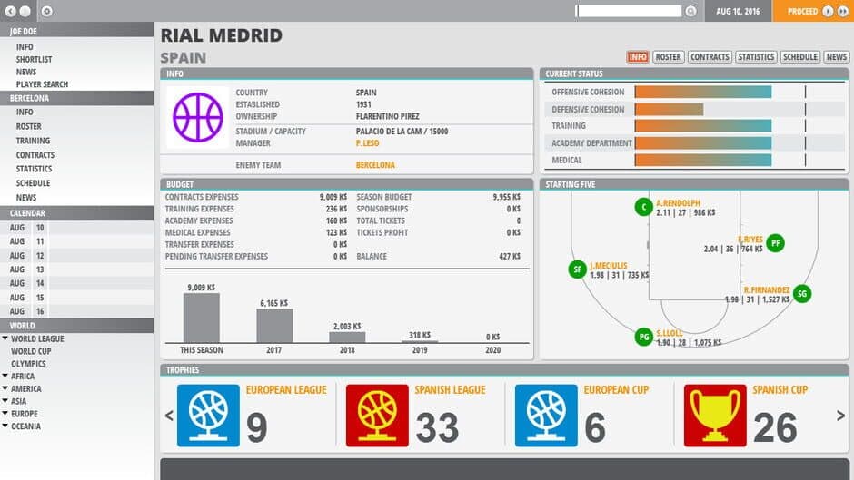 World Basketball Manager 2 screenshot 1