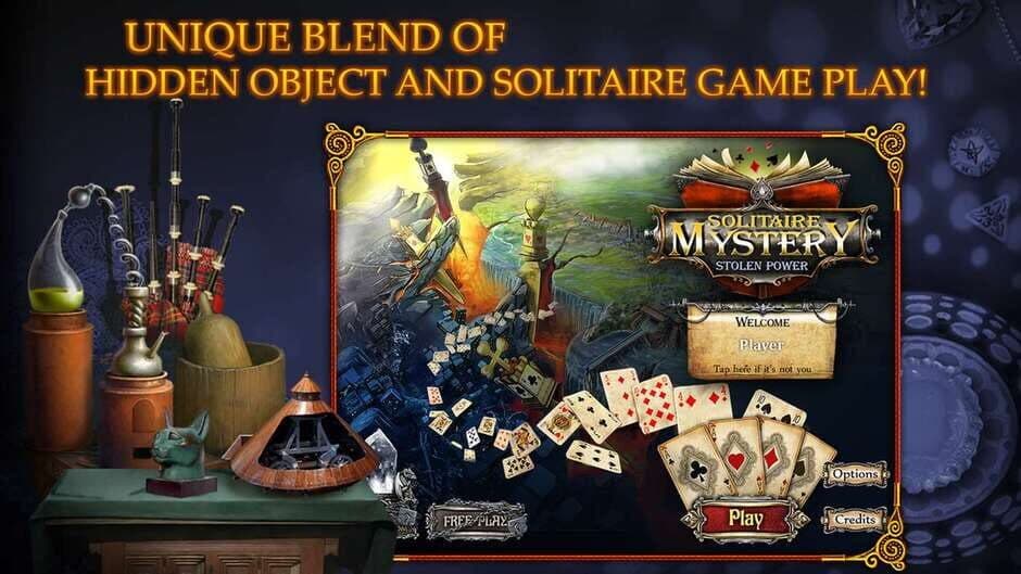 Solitaire Mystery: Stolen Power screenshot 1