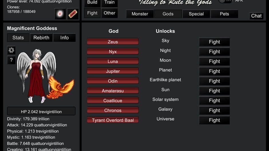 Idling to Rule the Gods screenshot 2