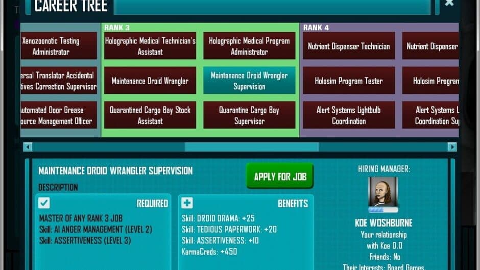 Redshirt screenshot 2