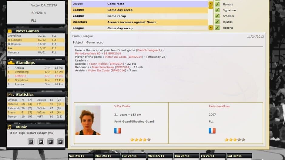 Basketball Pro Management 2014 screenshot 5