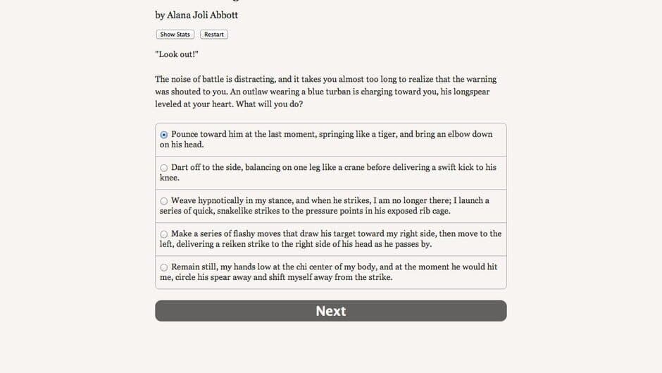 Choice of Kung Fu screenshot 1