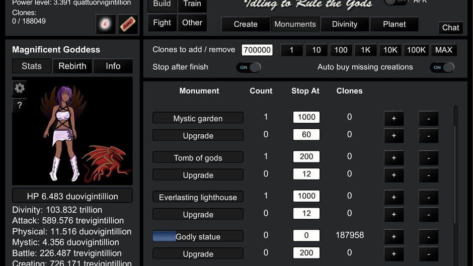 Idling to Rule the Gods screenshot 4