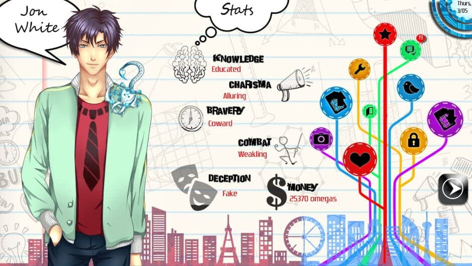 Amplitude: A Visual Novel screenshot 1