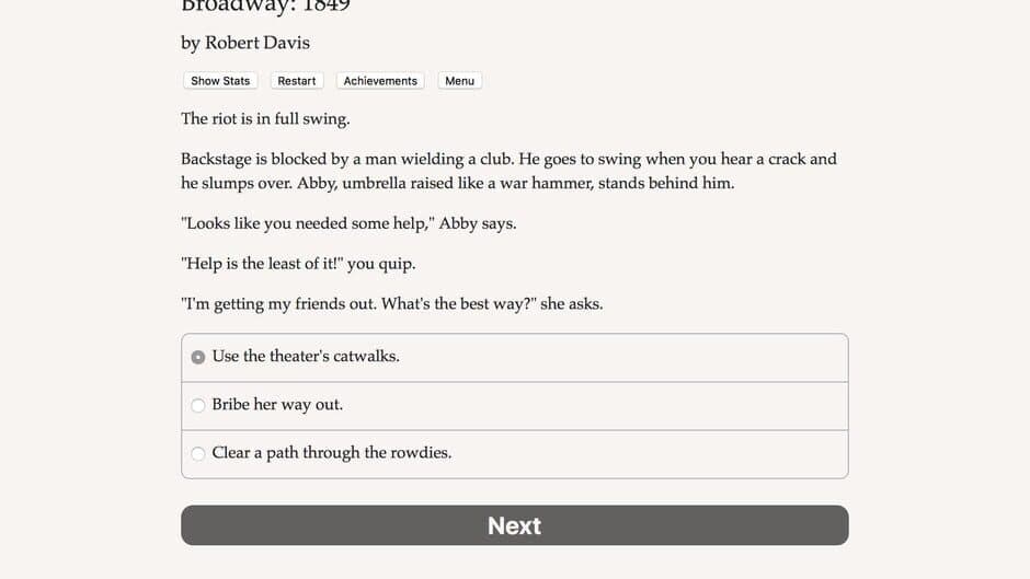 Broadway: 1849 screenshot 5