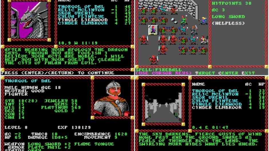 Advanced Dungeons & Dragons: Pool of Radiance screenshot 1