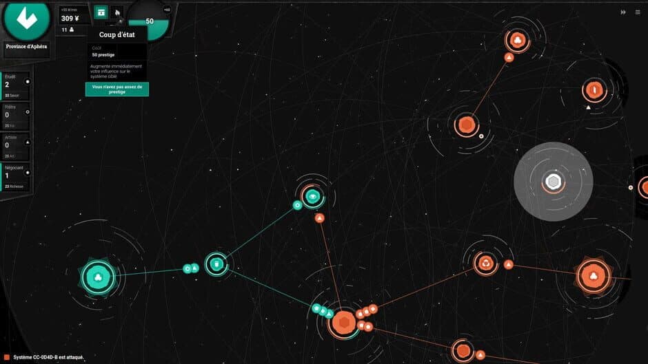 Asylamba : Influence screenshot 4