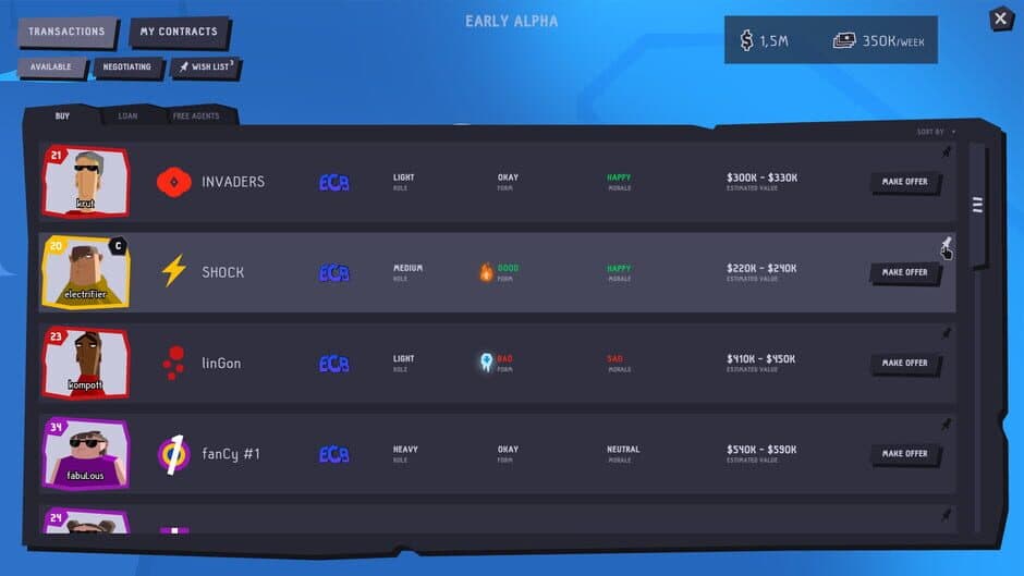 Pro Gamer Manager 2 screenshot 1