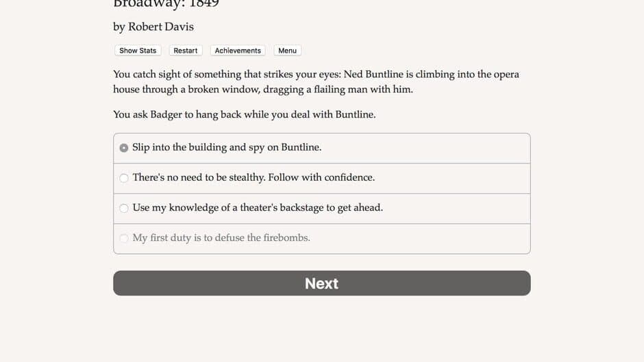 Broadway: 1849 screenshot 3