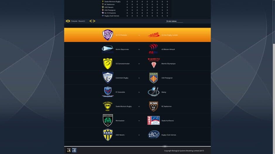 National Rugby Manager screenshot 2