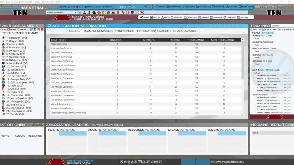 Draft Day Sports: College Basketball 2018 screenshot 5