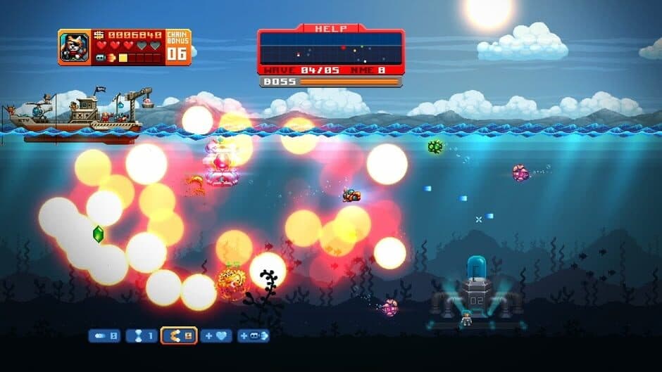 Aqua Kitty: Milk Mine Defender DX screenshot 2
