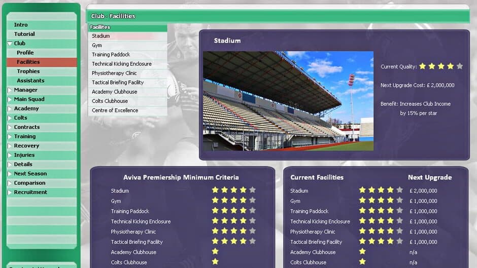 Rugby Union Team Manager 2015 screenshot 5