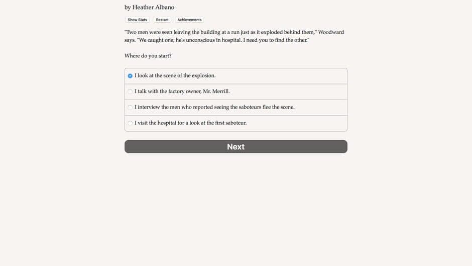 A Study in Steampunk: Choice by Gaslight screenshot 3