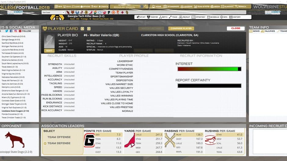 Draft Day Sports: College Football 2018 screenshot 4