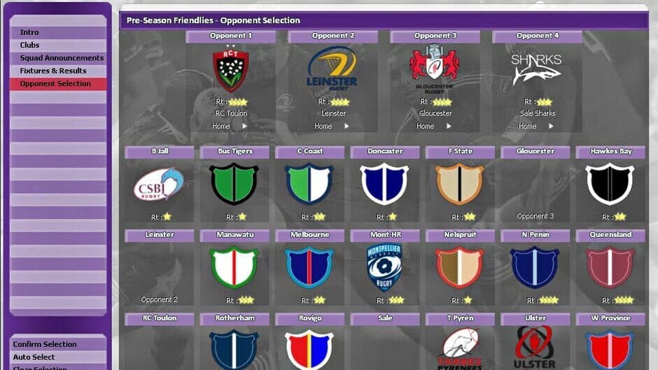 Rugby Union Team Manager 2015 screenshot 3