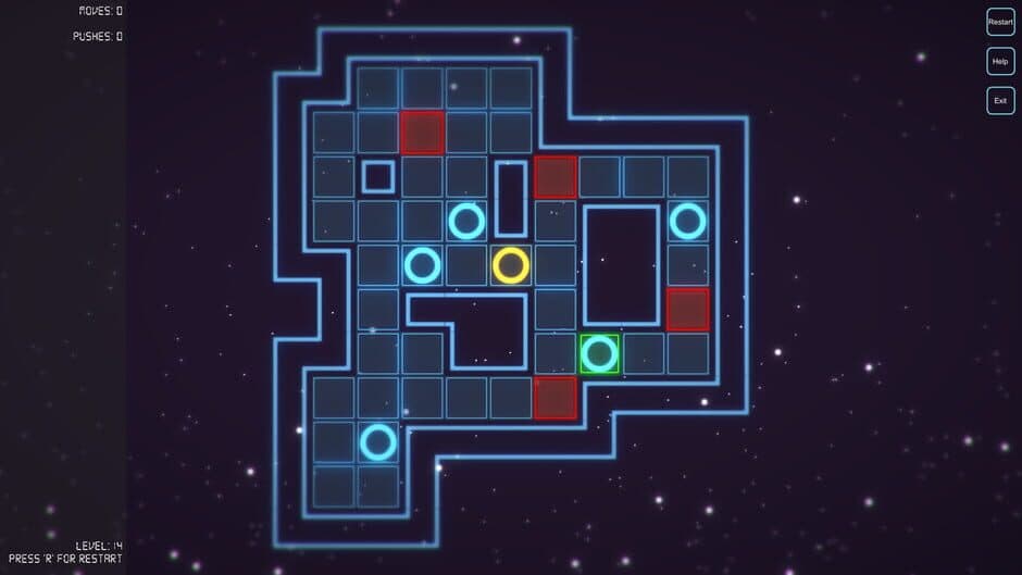 Glowing Sokoban screenshot 2