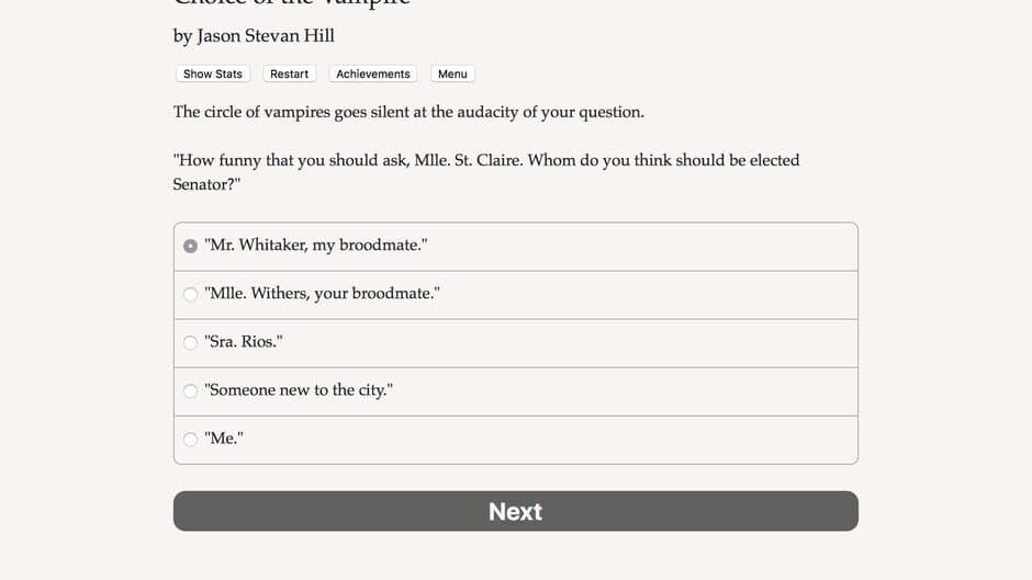 Choice of the Vampire screenshot 5