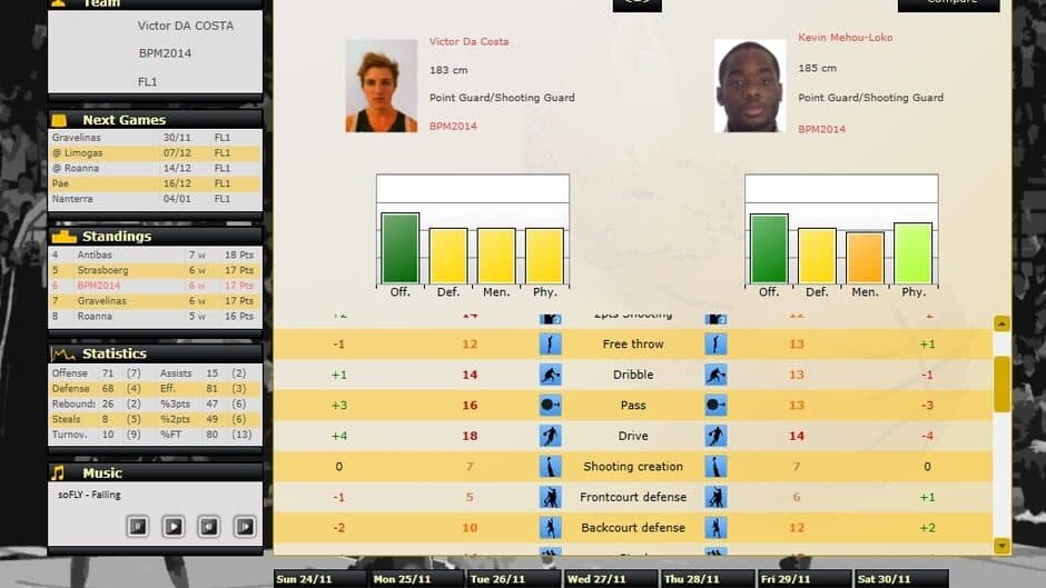 Basketball Pro Management 2014 screenshot 2