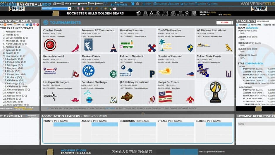Draft Day Sports: College Basketball 2017 screenshot 2