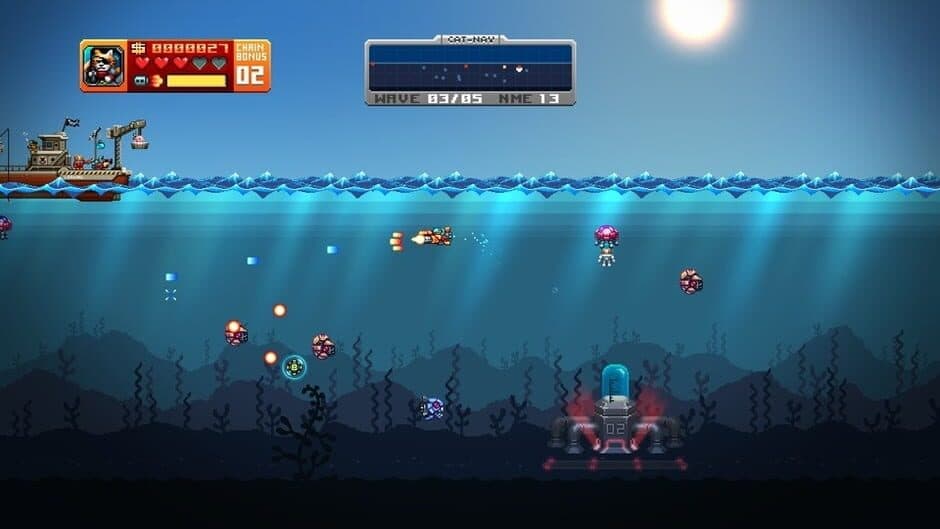 Aqua Kitty: Milk Mine Defender screenshot 2
