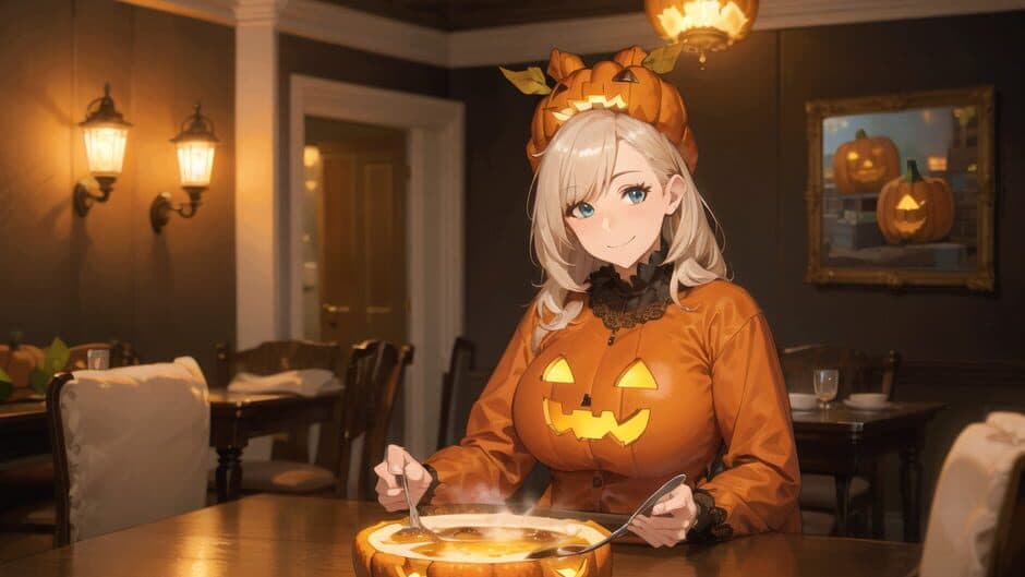 Anime Girls: Puffy Pumpkin screenshot 2