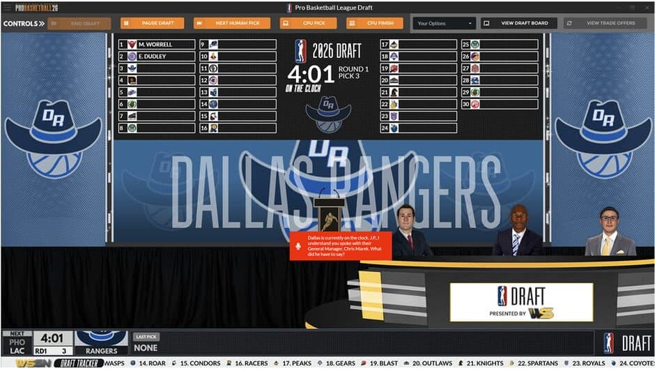 Draft Day Sports: Pro Basketball 26 screenshot 4