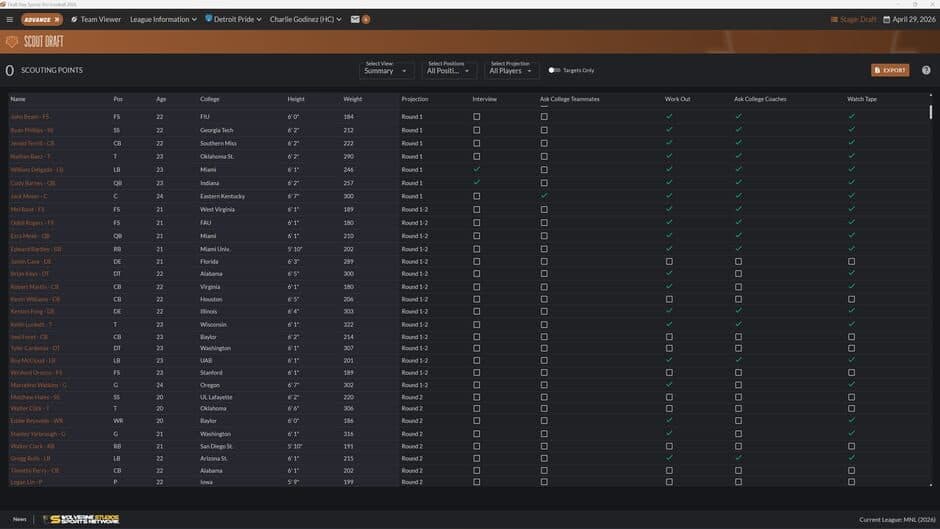 Draft Day Sports: Pro Football 26 screenshot 5