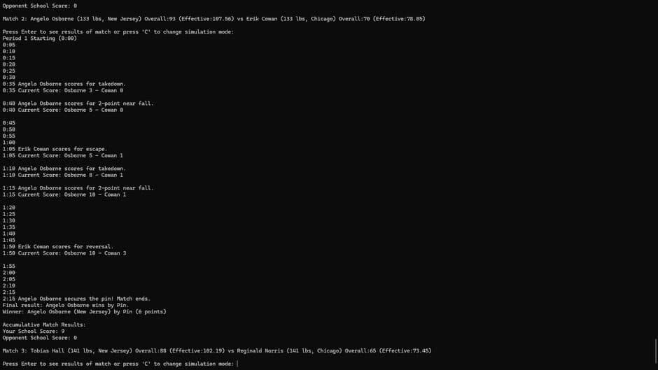 College Wrestling Manager 2026 screenshot 3