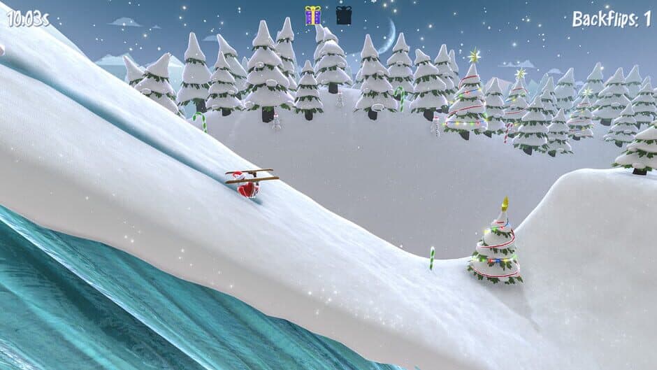 Santa's Slippery Slope Ski Stunts screenshot 5