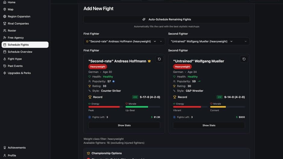 MMA Empire screenshot 1