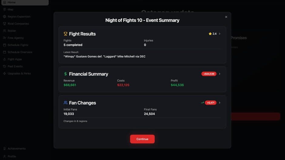 MMA Empire screenshot 5