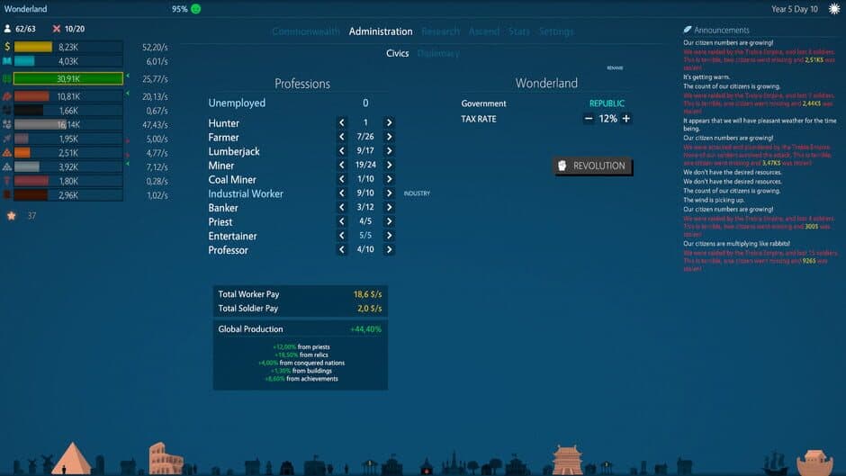 Idle Commonwealth screenshot 3