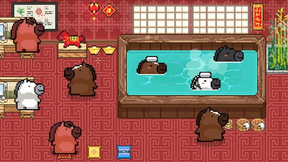 Maltese's Fluffy Onsen: Horse DLC screenshot 1