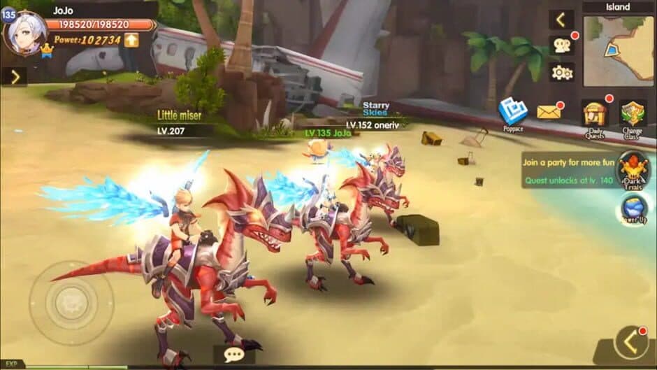 Blade and Wings: Future Fantasy 3D Anime MMORPG Game screenshot 1