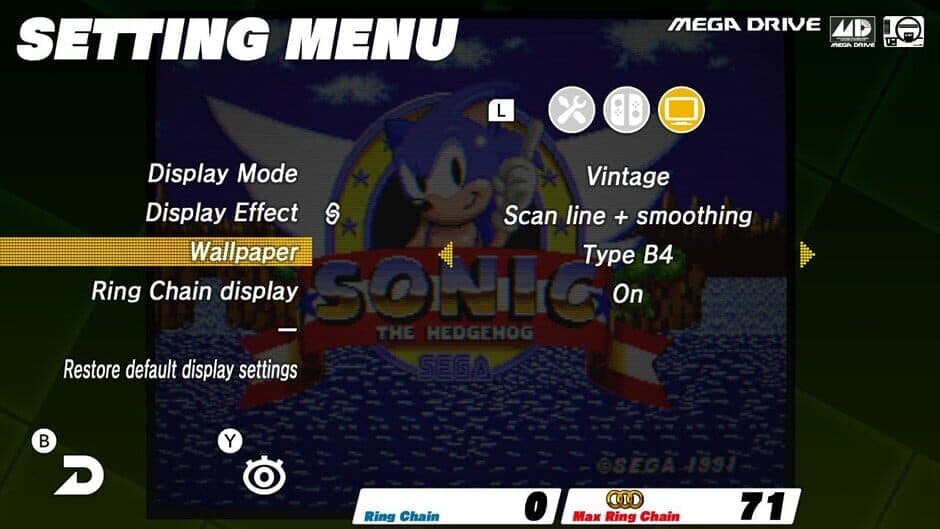 Sega Ages: Sonic the Hedgehog screenshot 1