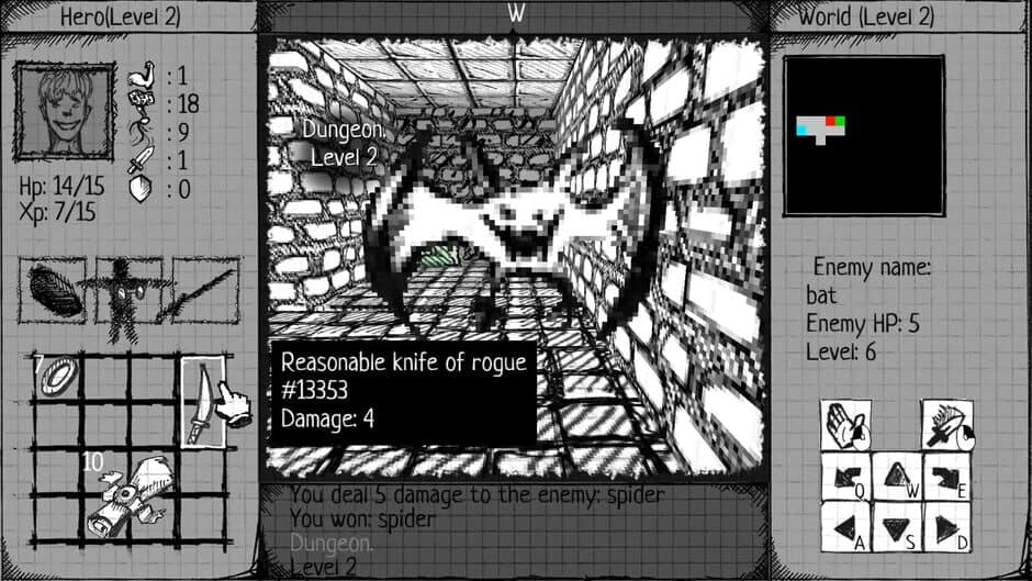 Drawngeon: Dungeons of Ink and Paper screenshot 1