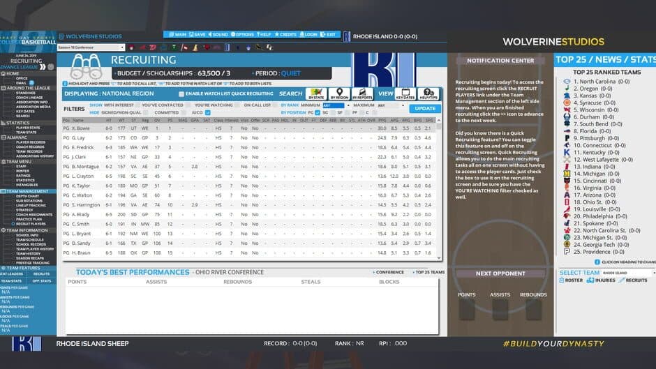 Draft Day Sports: College Basketball 2019 screenshot 6