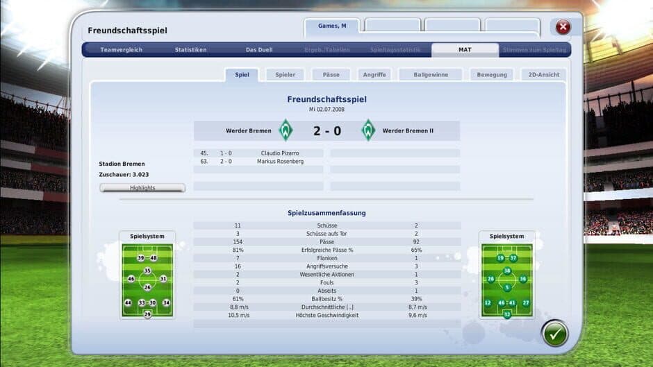 FIFA Manager 09 screenshot 2